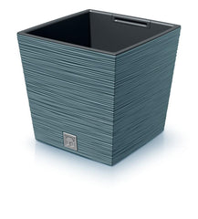Prosperplast Furu Square Low Planter 29.5x29.5x29cm - Scandinavian Blue