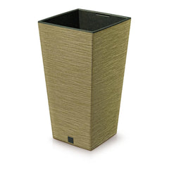 Prosperplast Furu Square Eco Wood Planter 39.5x39.5x75.5cm - Eco Naturo