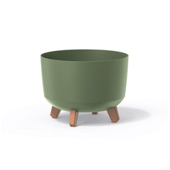 Prosperplast Gracia Planter 23.8x23.8x18.7cm - Earth Green