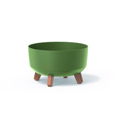 Prosperplast Gracia Low Planter 28.5x28.5xx17.7cm - Earth Green