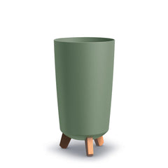 Prosperplast Gracia Tubus Slim Planter 19.5x19.5x36.5cm - Earth Green