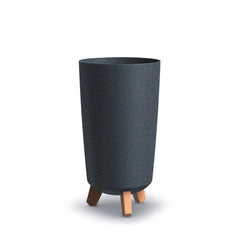 Prosperplast Gracia Tubus Slim Eco Wood Planter 19.5x19.5x36.5cm - Anthracite