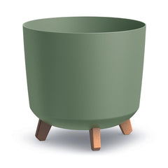 Prosperplast Gracia Tubus Planter 29.8x29.8x28.5cm - Earth Green