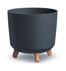 Prosperplast Gracia Tubus Eco Wood Planter 29.8x29.8x28.5cm - Anthracite