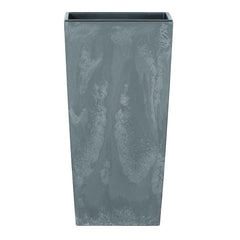 Prosperplast Urbi Square Beton Effect Planter 19.5x19.5x37.5cm - Marengo