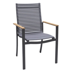 Naterial Dora Dining Armchair - Dark Grey