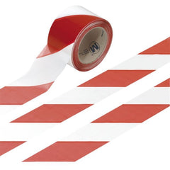 Warning Tape Red & White 100Mtr