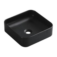 Sensea Studio Ceramic Square Basin 36X36X12 Black Mat Sensea