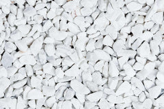 White Carrara Marble Chips 9/12mm 25kg Bag