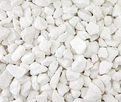 White Carrara Marble Chips 18/22mm 25kg Bag
