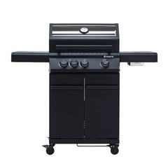 Naterial Hudson ll Gas BBQ 3+1 Burner - Black