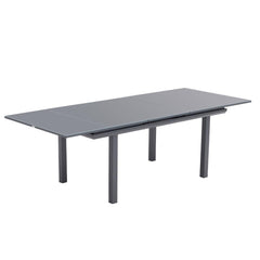 Naterial Odyssea+ Dining Table 6/10P Glass Top 187/240cm - Anthracite