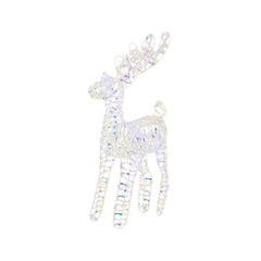 Lumineo BO Micro-Led Reindeer 55cm - Iris/Warm White