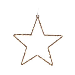 Lumineo BO Micro-Led Metal Star 38 x 38cm - Gold/Warm White