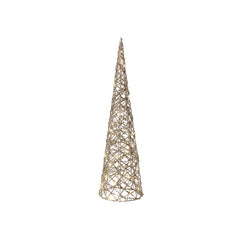 Lumineo BO Micro-Led Cone Tree 60cm - Gold/Warm White