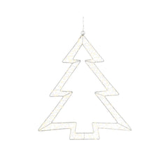 Lumineo BO Micro-Led Metal Tree 34.5 x 38cm - Silver/Warm White