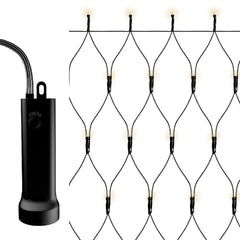 Lumineo BO Durawise Net Lights Twinkle Effect 180 x 85cm - Black/Warm White