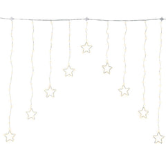 Lumineo 224 Micro-Led Curtain Light with Twinkle Effect 120 x 120cm - Silver/Warm White