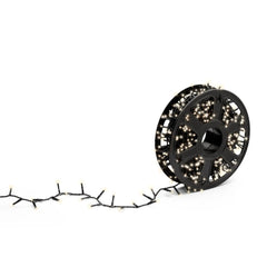 Lumineo Compact Twinkle 800 Led String Light + Reel 24m - Black/Warm White
