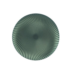 Kitchen Goods PP Deco Plate with Embossed Spin Lines 33cm - Metalic Pine Green