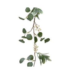Decoris Polyester Garland with White Berries 150cm
