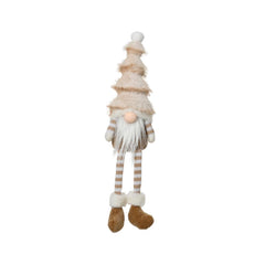 Decoris Polyester Gnome with Dangling Legs 45cm - Beige