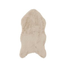 Decoris Fauc Rabbit Fur Carpet 90 x 50cm - Cream