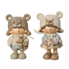 Decoris Polyresin Children 16cm - 2 Assorted