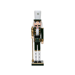 Decoris Pinewood Nutcracker 38cm - Green