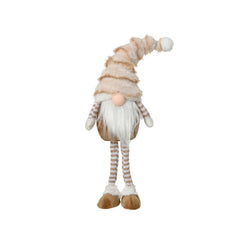 Decoris Polyester Gnome Standing 70cm - Beige