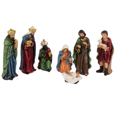 Decoris Polyresin Nativity Set of 7pcs 12.5cm