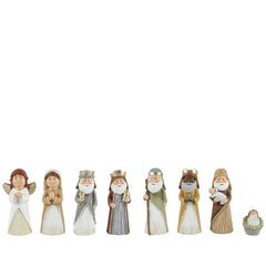 Decoris Polyresin Nativity Figures Set of 8pcs 13.5cm