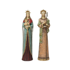 Decoris Polyester Nativity Figures Set of 2pcs 37cm