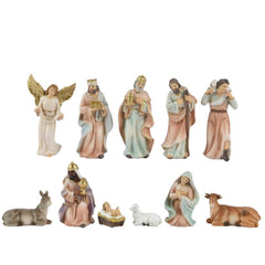 Decoris Polyester Nativity Figures Set of 11pcs 16cm