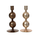 Decoris Iron Candleholder with Balls 18.5cm (2 Assorted)