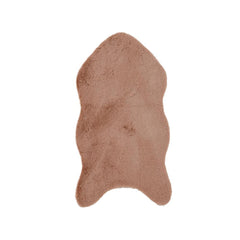Decoris Faux Rabbit Fur Carpet 90 x 50cm - Peach Pearl