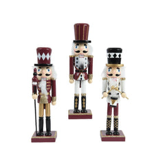 Decoris Pinewood Nutcracker 25cm - 3 Assorted