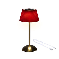 Lumineo Table Lamp with Rechargeable Battery 30.5cm - Red/ Gold