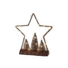 Lumineo BO Micro-Led  Star Light with Log Base - Warm White