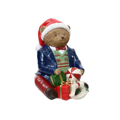 Decoris Polyresin Bear with Giftbox 16cm