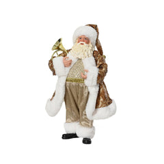 Decoris Santa Figure with Saxophone 38cm - Gold