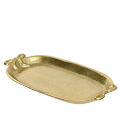 Kitchen Goods Aluminium Oval Plate 37cm - Gold