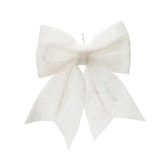 Decoris Bow 24cm - Winter White