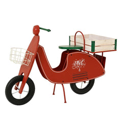 Decoris Iron Motor Ornament 111 x 46 x 75cm - Red