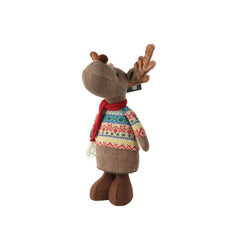 Decoris Polyester Deer Standing 35cm - Brown