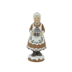 Decoris Polyresin Mrs. Claus 31cm - Cookie Design