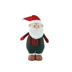 Decoris Polyester Mr. Claus Standing 46cm - Red/Green