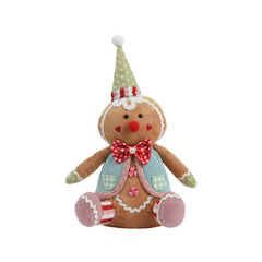Decoris Polyester Gingerbread Sitting 40cm