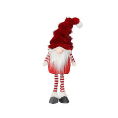 Decoris Polyester Gnome Standing 52cm - Red