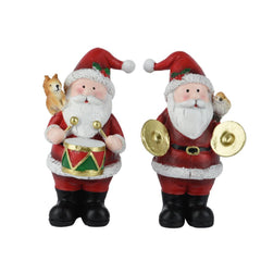 Decoris Polyresin Santa 13.8cm - 2 Assorted